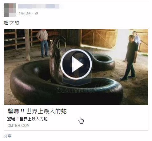聳動誇張的假影片 劫持你去粉絲販賣專頁按讚