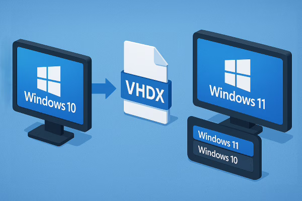 告別磁碟分割！使用微軟原生 VHDX 技術，在一台電腦上實現 Windows 10/11 雙系統多重開機