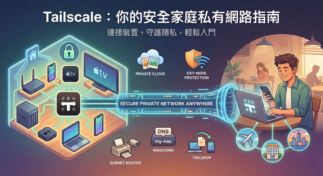 輕鬆打造安全、無國界的家庭私有網路 – Tailscale 完全指南